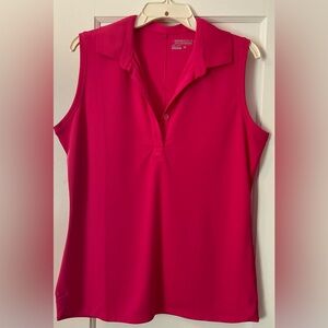 Nike Pink Sleeveless Polo Tank Top